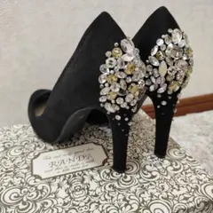 RANDA ランダ ビジューパンプス ブラック パンプス 新品未使用 結婚式