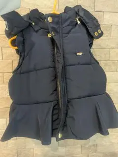 プティマイン　 ネイビー Sサイズ　ダウンベスト 紺