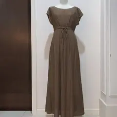 mimi grant おしゃれなワンピース　ブラウン　M