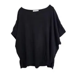 グローバルワーク ドルマンプルオーバー カットソー Tシャツ ブラック M