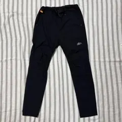 CAMP7 キッズ ロングパンツ ブラック ナイロン