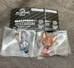 ズートピア2 めじるしアクセサリー　2点セット　ニック　ジュディ　Ａ