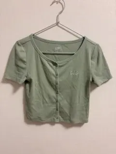GAP リブ クロップド 半袖