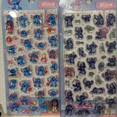 スティッチ 3Dシール 2セット