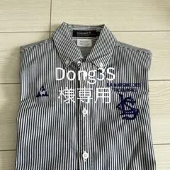 ルコック スポルティフ ゴルフ長袖ポロシャツ ストライプ柄