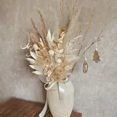 花瓶付き❣️　クリスマス　ドライフラワー　スワッグ　インテリア