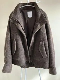 美品　LEPSIM BIGスライバーブルゾン モノトーンブラウン