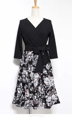 新品タグ付き アデリーヌ カシュクールワンピース ジャージーワンピース　XL