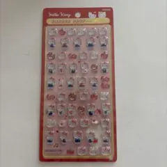 ボンボンドロップシール　mini ハローキティ　レッド　サンリオ