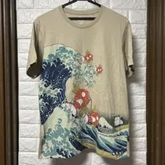 【希少】ユニクロ ポケモン コイキング 葛飾北斎 デザイン Tシャツ Mサイズ