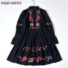 美品♡DSQUARED2 EMBROIDERED FOLK MINI DRESSのサムネイル