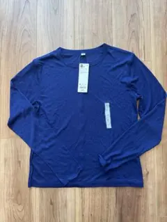 GU ソフトシアー クルーネックT