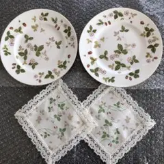 《未使用 》ウェッジウッド ワイルドストロベリー プレート 20.5cm 2枚