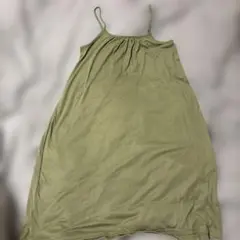 キャミワンピース Mサイズ オリーブグリーン・ライトブルー