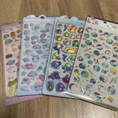 3Dぷっくりシールセット　４枚