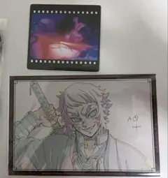鬼滅の刃　獪岳　ダイニング　無限城　くじ　フィルム風クリアカード　ポストカード