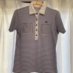 【adidas】ゴルフウエア ボーダーポロシャツ