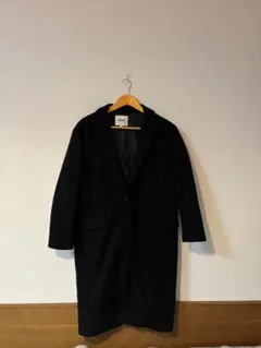 OZOC ブラック ロングコート