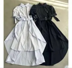 dazzlin POLO BCSコラボ ヘムレイヤードシャツワンピース