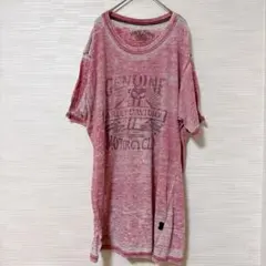 ハーレーダビッドソン プレミアム クルーネック 半袖 プリント 赤白混のサムネイル