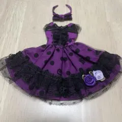 作家様 リカちゃん用アウトフィット ドット柄