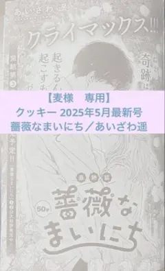 【麦様　専用】クッキー 2025年5月最新号 薔薇なまいにち／あいざわ遥