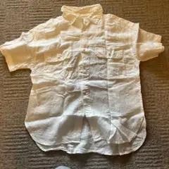 niko and...（ニコアンド） フレンチリネン ダブルポケット 半袖シャツ