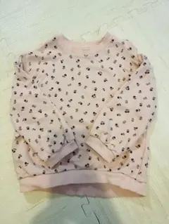 ★H&M★ 2-3Y 花柄　スウェット　トレーナー　ピンク