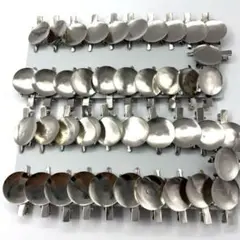 金属製丸型ヘアクリップ 40個セット (+2個)