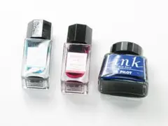 PILOT ボトルインク セット まとめ売り 色彩雫 ブルーブラック 紅葉 翠玉