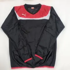 PUMA ピステ・ウィンドブレーカー 黒/赤　サッカー　スポーツ　ウェア　プーマ
