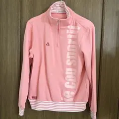 LE COQ SPORTIFルコック ゴルフウェア長袖 M ピンクハーフジップ