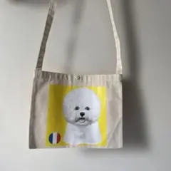 犬柄サコッシュ ビションフリーゼのサムネイル