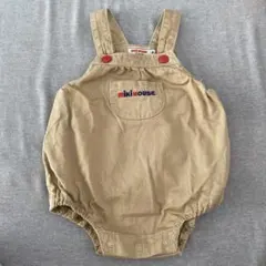 【本日限定値下げ】 miki house ベージュロンパース サイズS