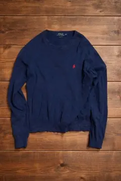 ポロラルフローレン　ネイビー クルーネックセーター