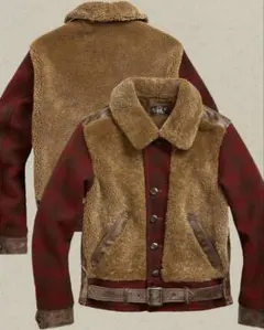 RRL Ralph Lauren ボアジャケット レザー グリズリージャケット