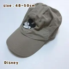 Disney ミッキーマウス キャップ ベージュ 48-50cm