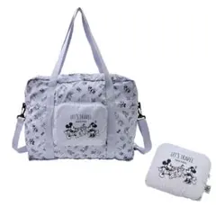 ディズニー ミッキー＆フレンズ トート ボストン 折りたたみバッグ トラベル