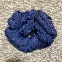 毛糸 ダークブルー