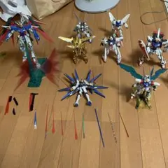 ガンダムSEED】ガンプラ HG RG 4体＋光の翼 セット まとめ売り - メルカリ