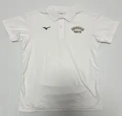 MIZUNO ミズノ 国士舘大学 サッカー 野球 ポロシャツ 白 M ドライ素材