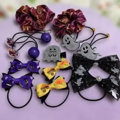 ハロウィン ヘアアクセサリーセット 7点