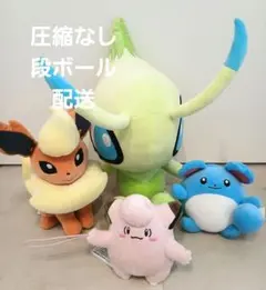 ポケモン ぬいぐるみ　ブースター　マリル　ピッピ　セレヴィ　タグ付き