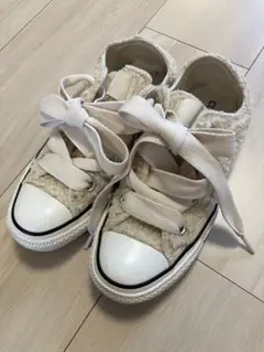 CONVERSE ボア スニーカー アイボリー　22.5センチ　オフホワイト
