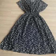 ドット柄　ワンピース