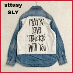 STUSSY WOMEN x SLY コラボ シャンブレー ウエスタン シャツのサムネイル