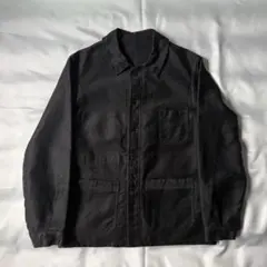 良品 50s フランスヴィンテージ ブラック モールスキンジャケット