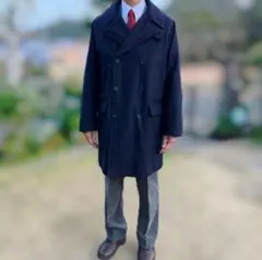 LANVIN メンズウールコート　新品 色　ブルー　サイズ48