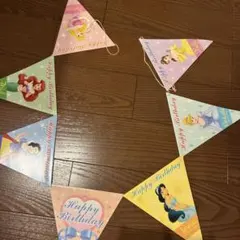 Disney Princess Happy Birthday ガーランド