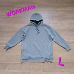 WORKMAN パーカー 長袖 グレー Lサイズ レディース